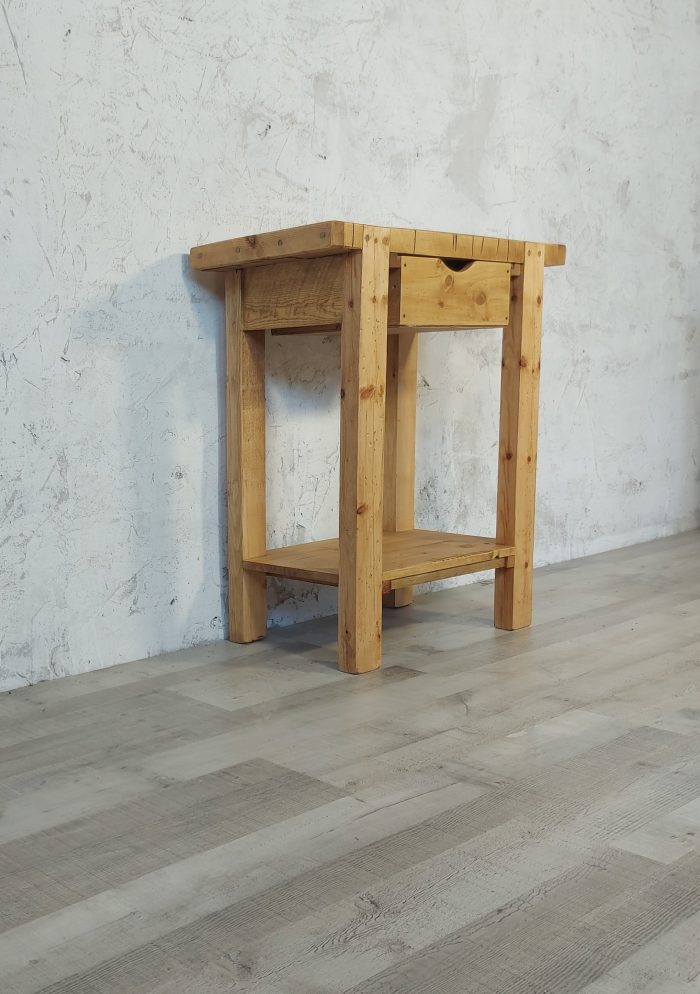 Mueble multifuncional de madera con un cajón - Antic Moama